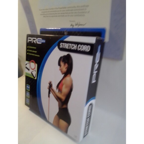 Pro Strength Stretch Cord Resistance Band Total Body Workout Durable TPE Handles - Picture 1 of 6